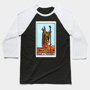 Card #32 - Page Of Wands - Rider Waite Smith Tarot Baseball T-Shirt